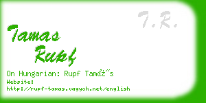 tamas rupf business card
